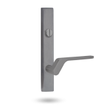 EXT SQ END PLATE - EMERGENCY TURN AND LEVER 41 SATIN CHROME