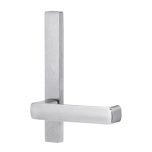 EXT SQ END PLATE - LEVER 76 ONLY SATIN CHROME