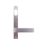 INT SQ END PLATE - CYLINDER AND LEVER 90 SATIN CHROME