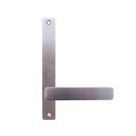 INT SQ END PLATE - LEVER 76 ONLY SATIN CHROME