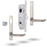 SELECTOR STOREROOM KIT - 30MM INCL FURNITURE LONG FOREND PLATE SATIN CHROME