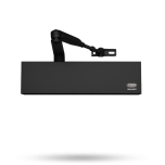 DOOR CLOSER SIZE 1-4 STD ARM BACKCHECK DELAYED ACTION BLACK