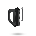 ALBANY ENDEAVOUR D HNDL WITH COVER PLATE - BI-PARTING BLACK