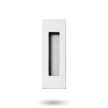 FLUSH PULL SQUARE 120MM X 50MM POLISHED STAINLESS STEEL