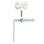 290 HANGER WOOD DOOR 4 WHEEL ANGLE PLATE NYLON