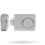 RIMLOCK D/LATCH KNOB SGL CYL OPEN IN TIMBER STRIKE NO CYL SATIN CHROME PEARL