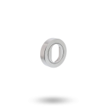 SYMPHONY ESCUTCHEON - OVAL CYLINDER SURFACE FIXED SATIN CHROME