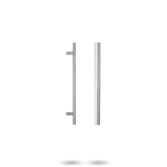 141 ENTRANCE HANDLES WITH 450MM CENTRES STAINLESS STEEL