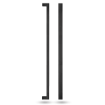 143 ENTRANCE HANDLES WITH 1000MM CENTRES BLACK