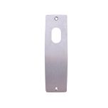 INT SQ END PLATE - CYLINDER ONLY SATIN CHROME