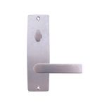 INT SQ END PLATE - OVAL TURN AND LEVER 59 SATIN CHROME