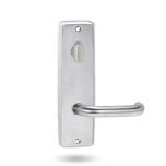 INT SQ END PLATE - OVAL TURN AND LEVER 70 BRIGHT CHROME