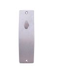 INT SQ END PLATE - OVAL TURN ONLY SATIN CHROME