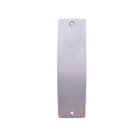 INT SQ END PLATE - PLAIN NO LEVER SATIN CHROME
