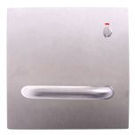 200 EXTERIOR PLATE WITH PRIVACY INDICATOR EMERGENCY TURN & 96 LEVER RH NATURAL ANODISED ALUMINIUM