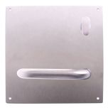 201 INTERIOR PLATE WITH TURN & 96 LEVER RH NATURAL ANODISED ALUMINIUM