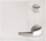 DETENTION PLATE CONCEALED FIX - STD TURN WITH LEVER 23 RH STAINLESS STEEL