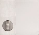 DETENTION PLATE CONCEALED FIX - KNOB 21 ONLY LH STAINLESS STEEL