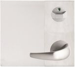 DETENTION PLATE CONCEALED FIX - PRIV IND TURN WITH LEVER 23 RH STAINLESS STEEL