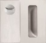 DETENTION PLATE CONCEALED FIX - STD TURN WITH FLUSH PULL LH STAINLESS STEEL