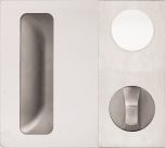 DETENTION PLATE CONCEALED FIX - CYLINDER WITH FLUSH PULL AND KNOB 21 RH STAINLESS STEEL