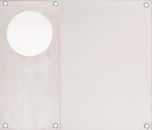 DETENTION PLATE VISIBLE FIX - CYLINDER ONLY LH STAINLESS STEEL