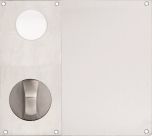 DETENTION PLATE VISIBLE FIX - CYLINDER WITH KNOB 21 LH STAINLESS STEEL