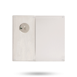 DETENTION PLATE VISIBLE FIX - PRIV IND EMERG TURN LH ONLY STAINLESS STEEL