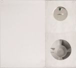 DETENTION PLATE VISIBLE FIX - PRIV IND EMERG TURN WITH KNOB 22 RH STAINLESS STEEL