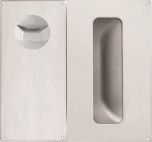 DETENTION PLATE VISIBLE FIX - STD TURN WITH FLUSH PULL LH STAINLESS STEEL
