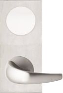 DETENTION PLATE NARROW CONCEALED FIX - CYLINDER WITH KNOB 23 LH STAINLESS STEEL