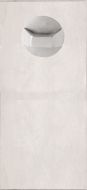 DETENTION PLATE NARROW CONCEALED FIX - STD TURN ONLY LH STAINLESS STEEL