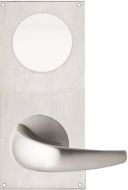 DETENTION PLATE NARROW VISIBLE FIX - CYLINDER WITH KNOB 23 LH STAINLESS STEEL