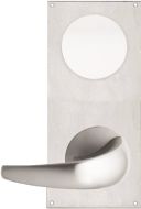 DETENTION PLATE NARROW VISIBLE FIX - CYLINDER WITH KNOB 23 RH STAINLESS STEEL