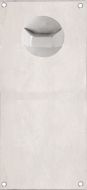DETENTION PLATE NARROW VISIBLE FIX - STD TURN ONLY LH STAINLESS STEEL