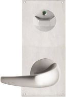 DETENTION PLATE NARROW VISIBLE FIX - PRIV IND TURN WITH LEVER 23 RH STAINLESS STEEL