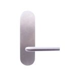 LW RND END FURN /LEVER SATIN CHROME