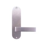 LW RND END FURN /LEVER SATIN CHROME