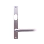 INT SQ END PLATE - CYLINDER AND LEVER 70 SATIN CHROME