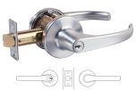 KNL - STOREROOM ESCAPE DEADLATCH SET - 70mm BACKSET SATIN CHROME