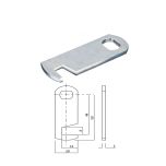 670 CAM 50MM HOOK HORIZONTAL LOCKING