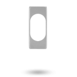 3540 SERIES - CYLINDER ESCUTCHEON AND RETAINER CLIP SATIN CHROME