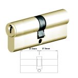 EURO CYLINDER FIXED CAM 5PIN DBL KEY 31/31 POLISHED BRASS