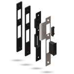 OPTIMUM/INDURO STRIKE KIT - RIGHT HAND STANDARD STRIKE STAINLESS STEEL