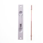 FLUSH BOLT-STD-SURFACE MT-STEEL TIP 12.5mm