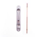FLUSH BOLT-RECESS MT STEEL TIP 12.5mm SATIN CHROME