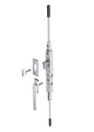 TWIN BOLT BIFOLD LKG ARIA + RODS SATIN CHROME