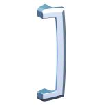 ARIA INT D HDL HALF SET SATIN CHROME