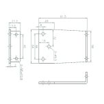 7726 SERIES STANDARD PA BRACKET L TYPE 7726/7714/724 SILVER