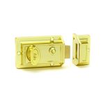 RIMLOCK NIGHTLATCH WITH SNIB - DISPLAY GOLD